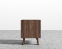 Asher Single Drawer NightStand-Walnut