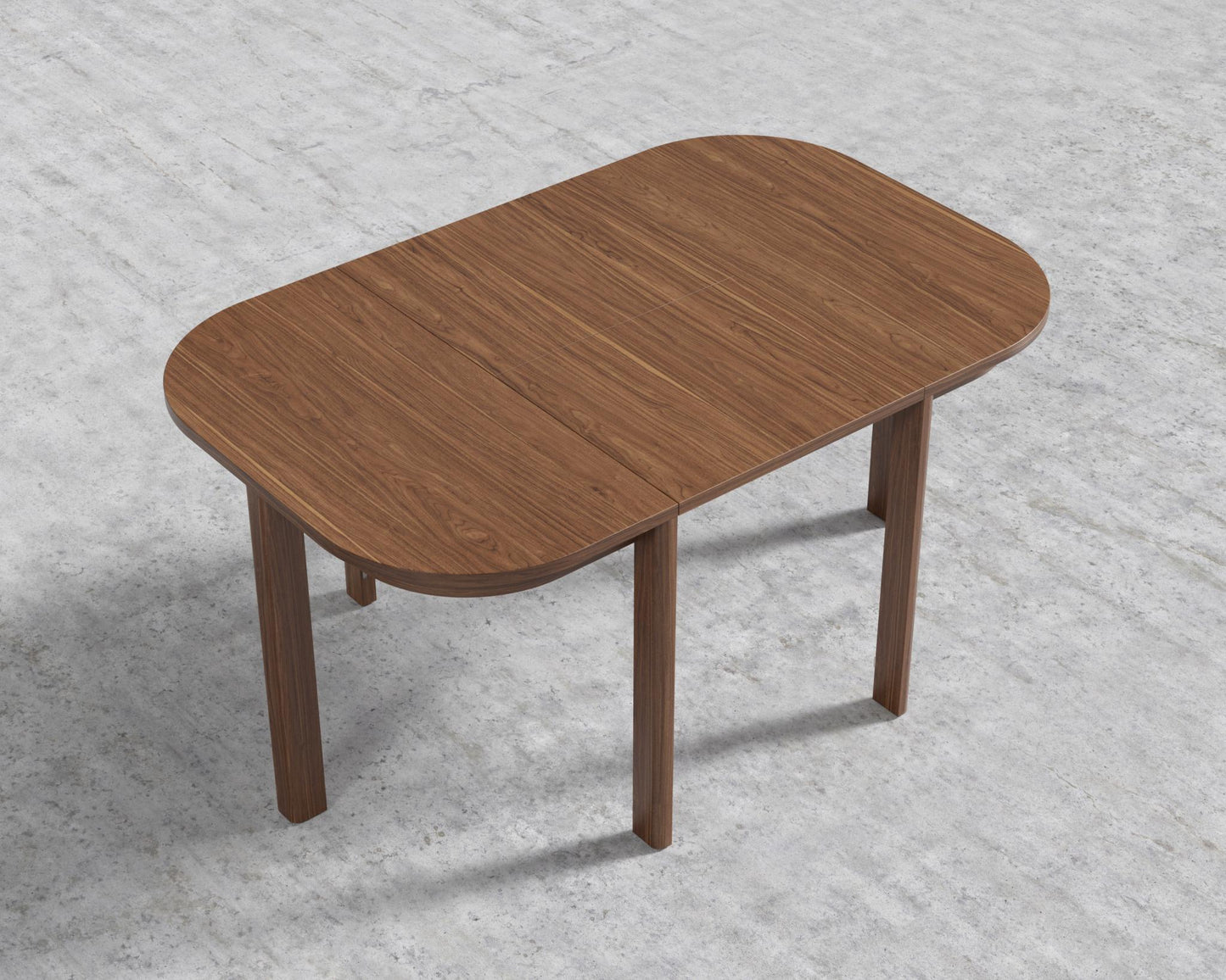 Aspen Dining Set - Modern Felt - Alesund, Walnut Veneer