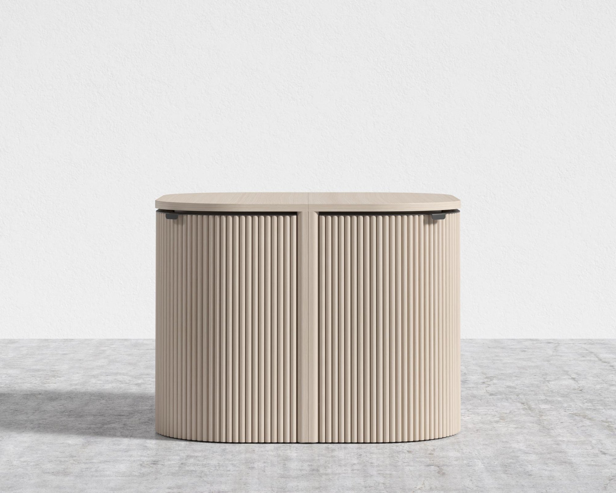 Aspen Dining Set - Modern Felt - Alesund, Washed Natural Oak Veneer