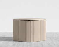 Aspen Dining Set - Modern Felt - Alesund, Washed Natural Oak Veneer