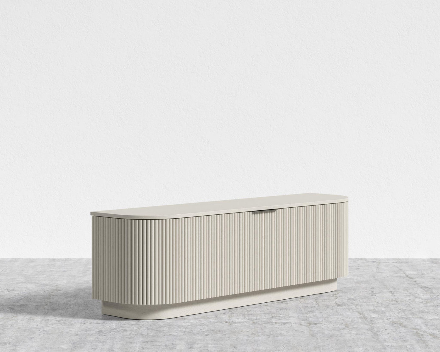 Athena Media Console - Alabaster Matte Lacquer