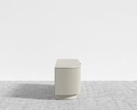 Athena Media Console - Alabaster Matte Lacquer