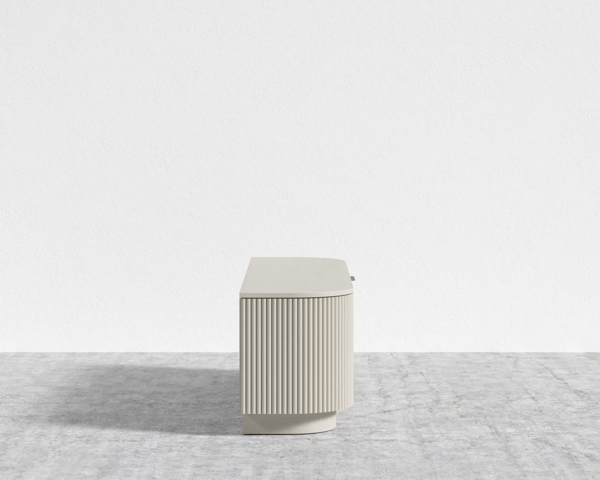 Athena Media Console - Alabaster Matte Lacquer