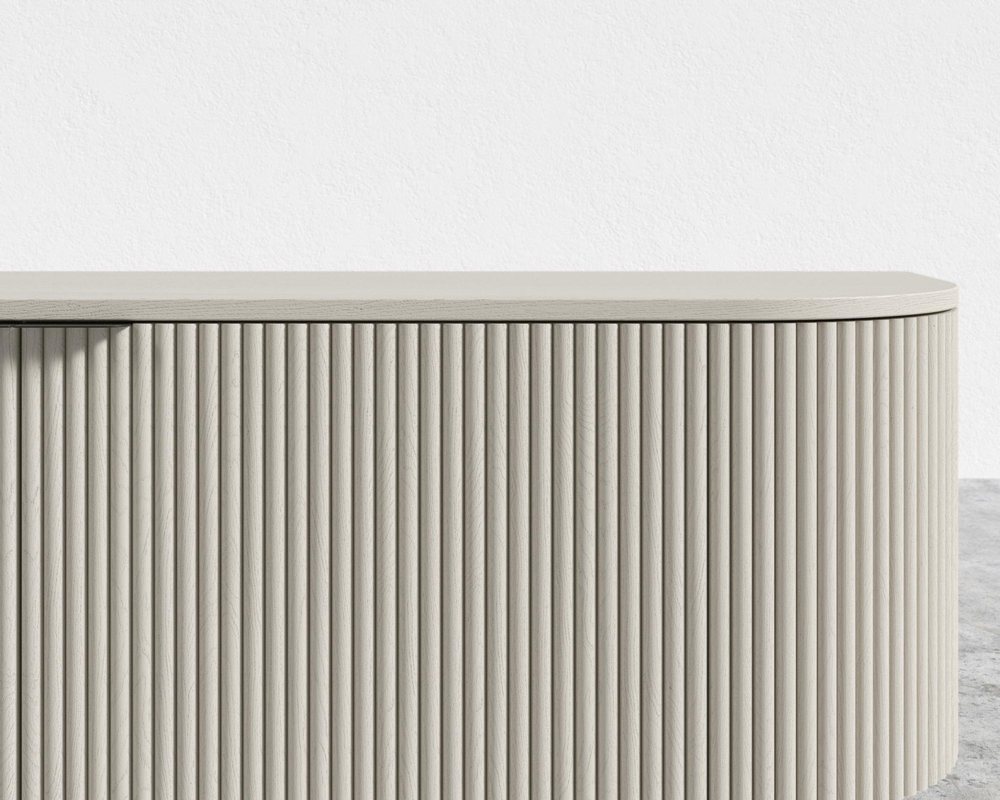 Athena Media Console - Alabaster Matte Lacquer