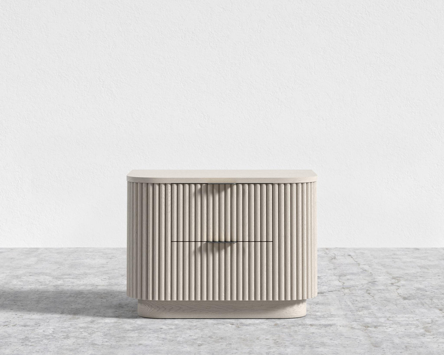 Athena Nightstand - Alabaster Matte Lacquer