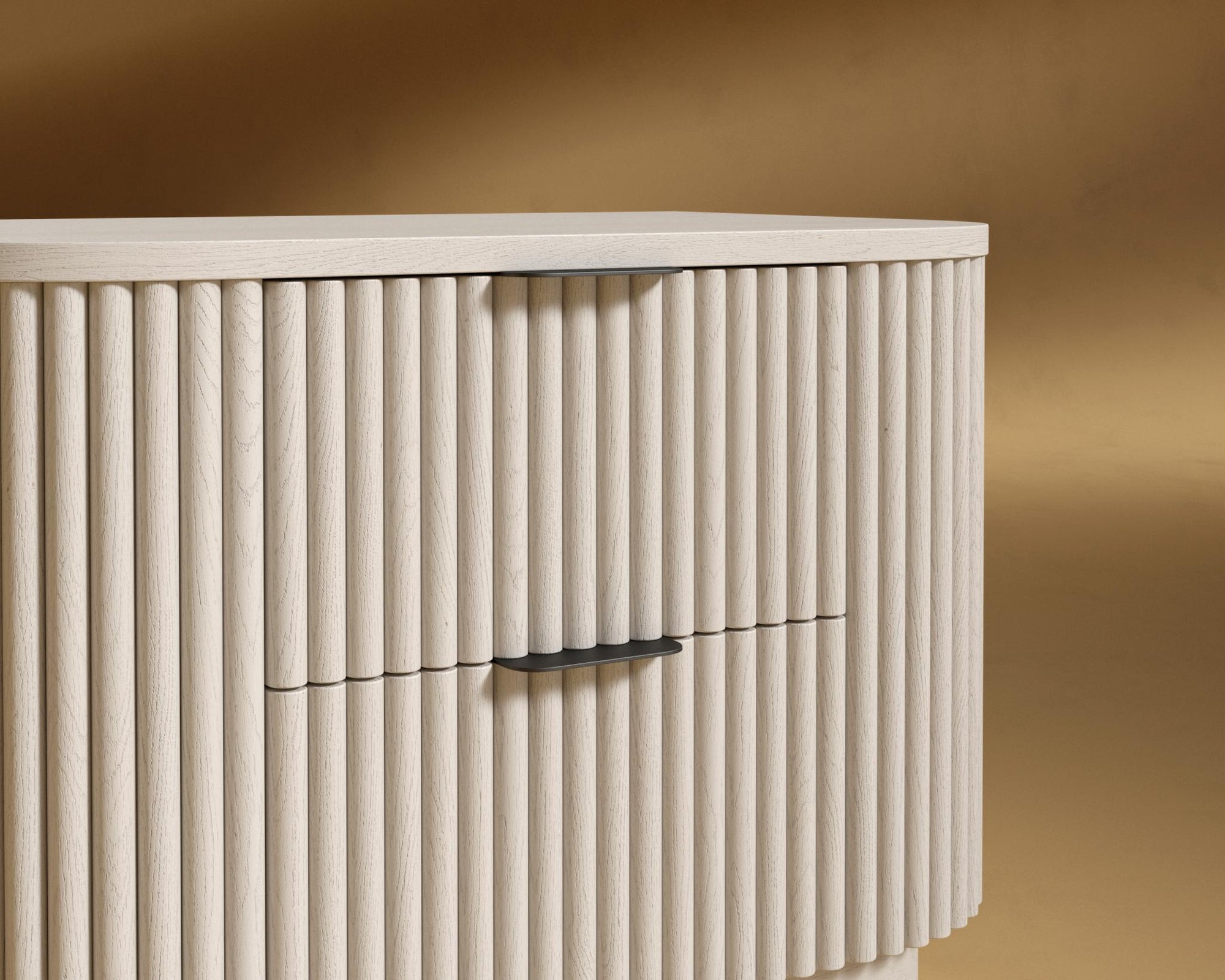 Athena Nightstand - Alabaster Matte Lacquer