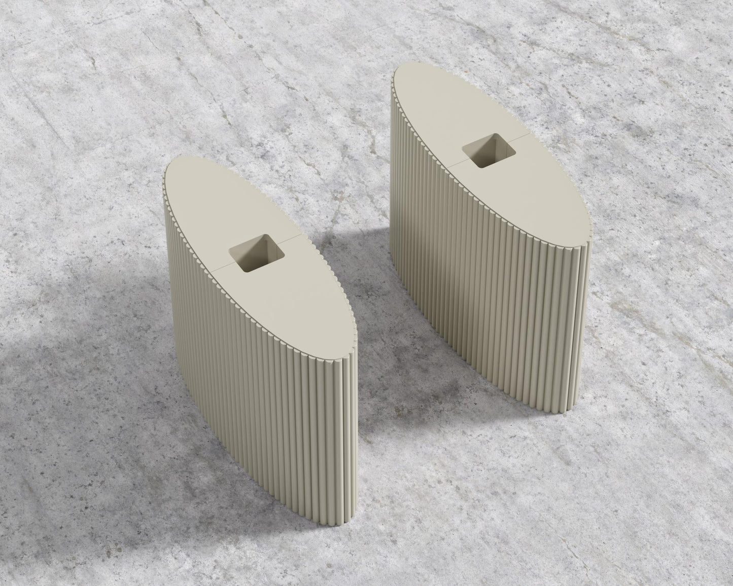 Athena Standing Desk - Base - Alabaster Matte Lacquer