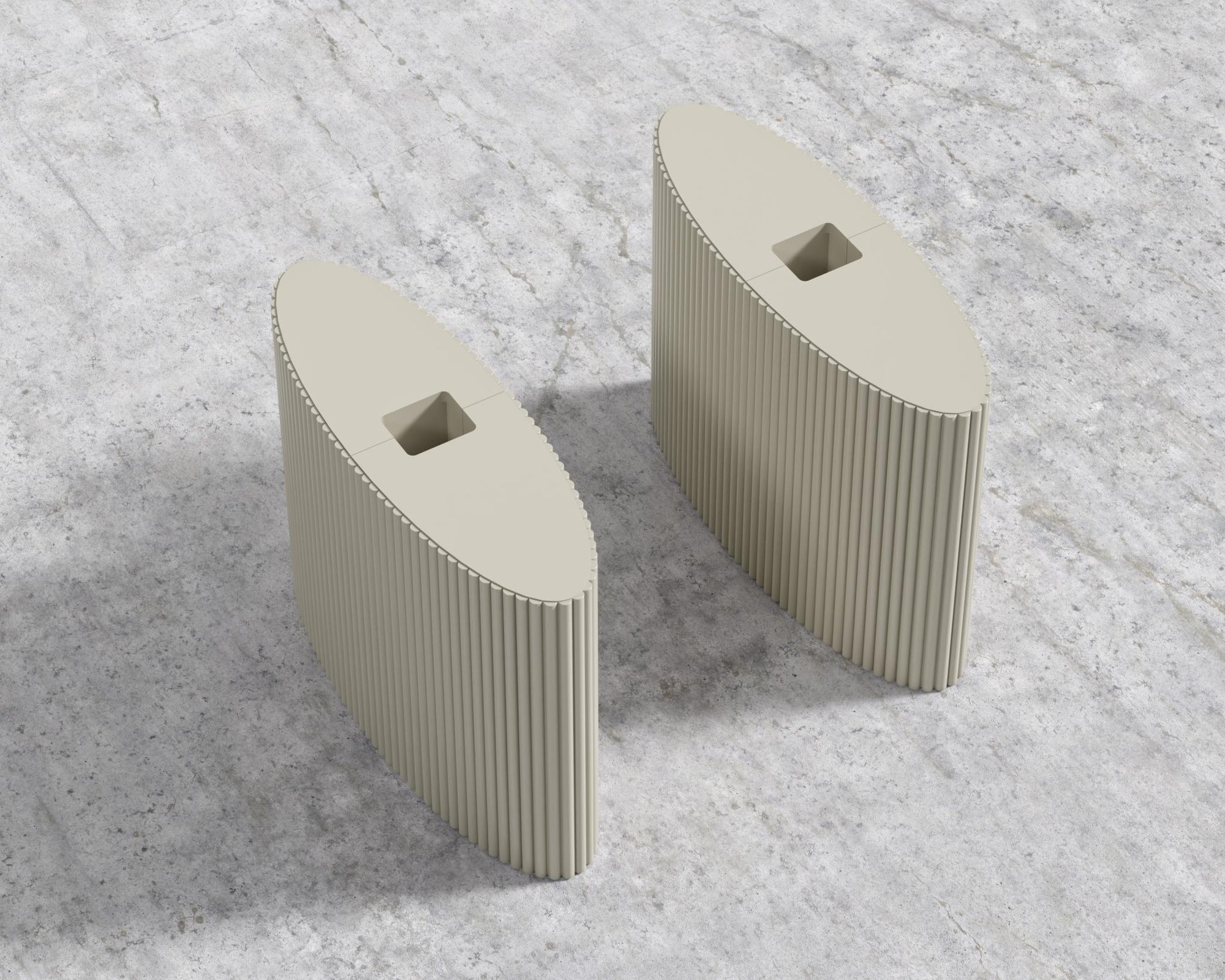 Athena Standing Desk - Base - Alabaster Matte Lacquer