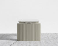 Athena Standing Desk - Alabaster Matte Lacquer, White