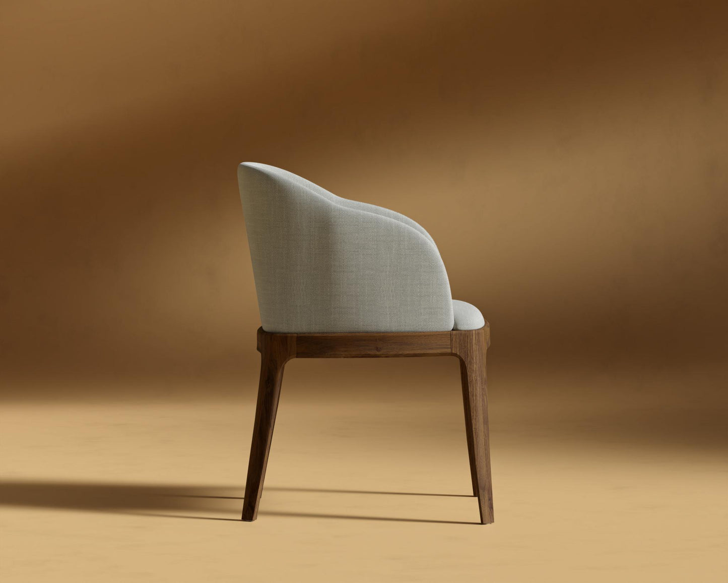 Aubrey Armchair - Ebony, Performance Linen - Dove