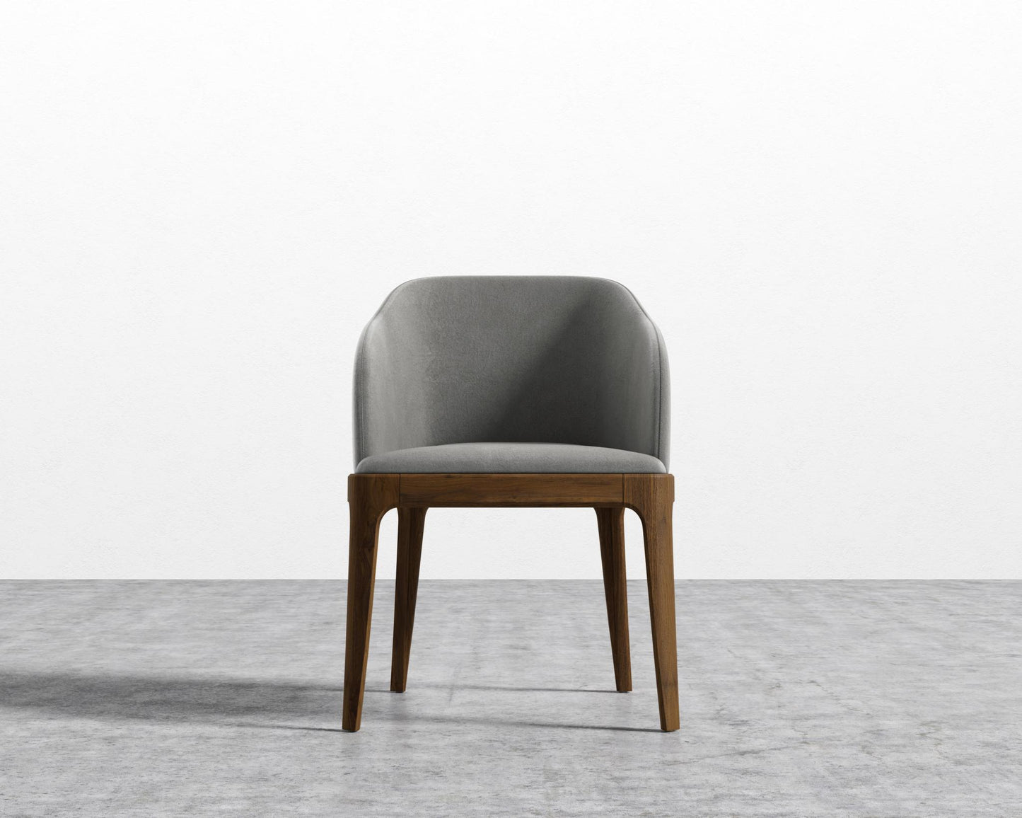 Aubrey Armchair - Ebony, Venice Vegan Suede - Strato