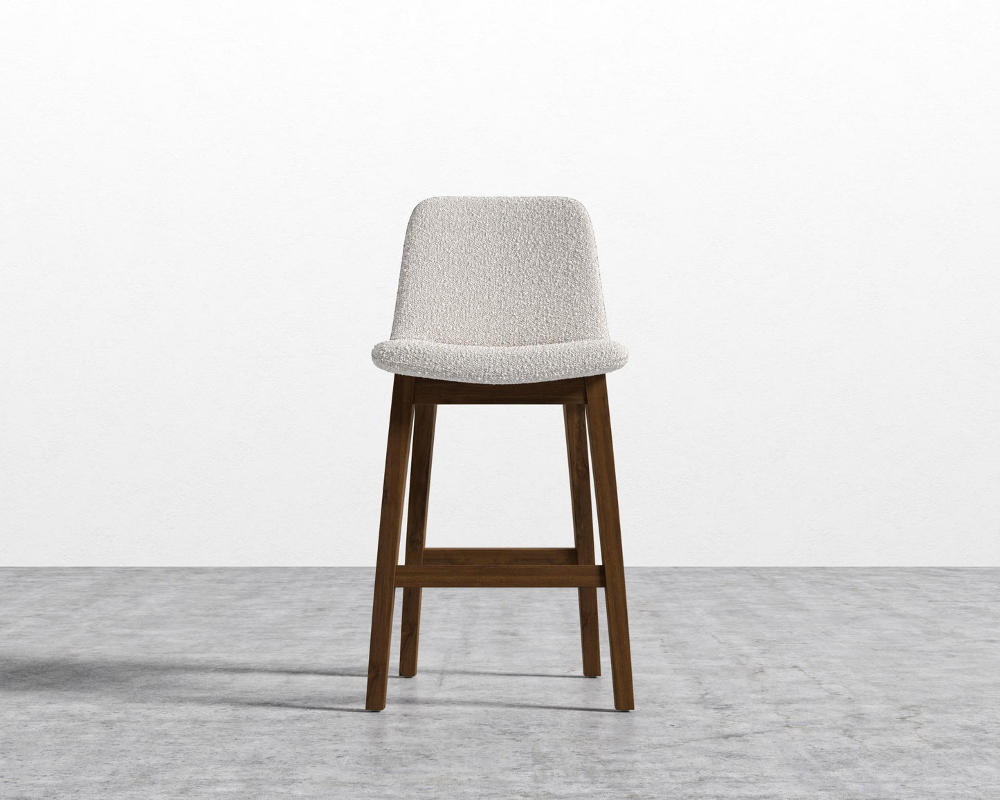 Aubrey Counter Stool - Natural, Chatou Bouclé - Pearl