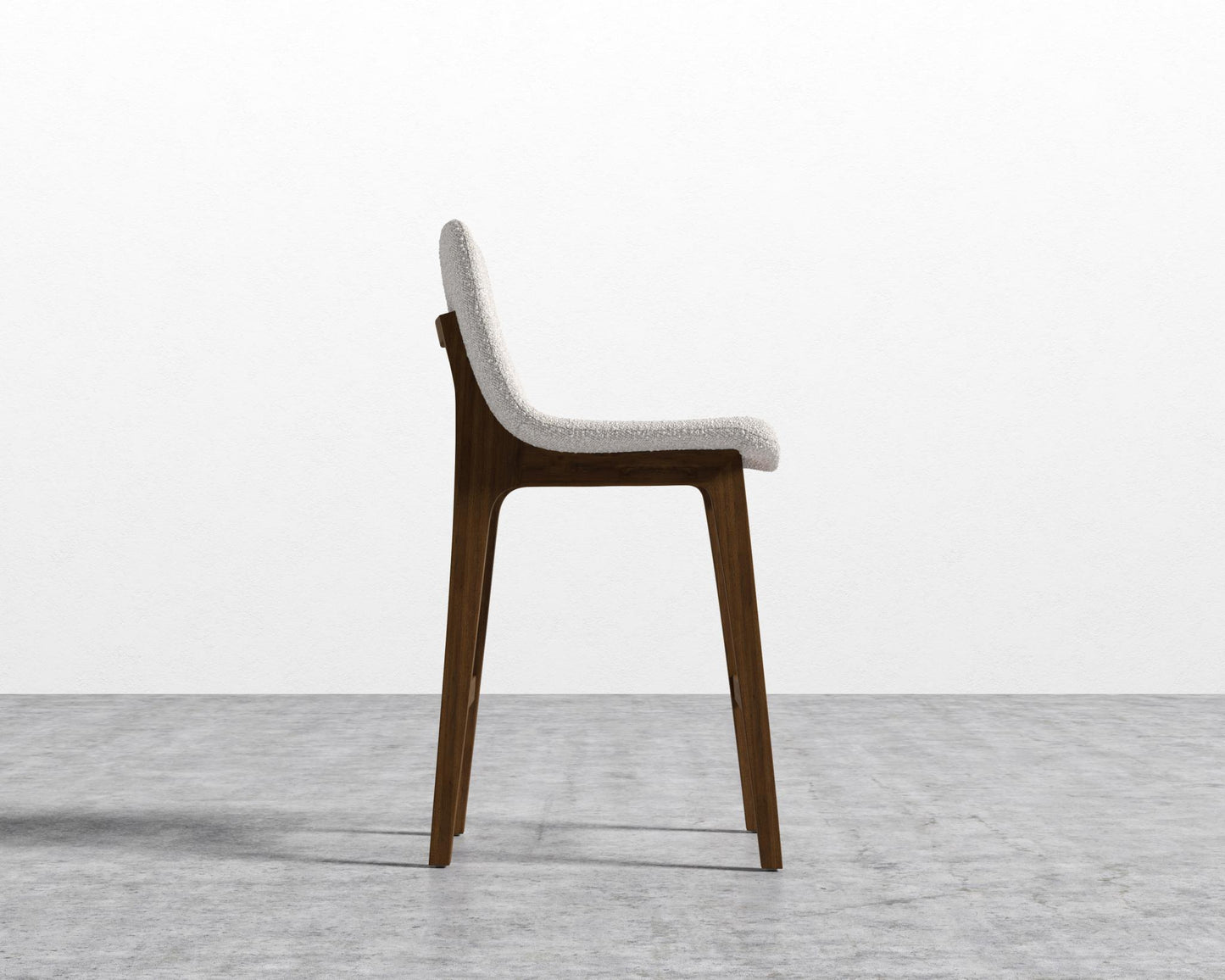 Aubrey Counter Stool - Natural, Chatou Bouclé - Pearl