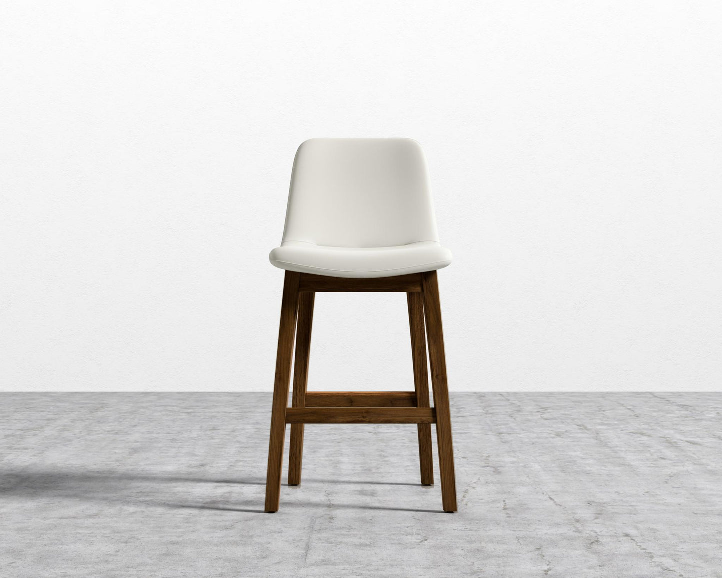 Aubrey Counter Stool - Natural, Microfiber Leather - Trento Eggshell