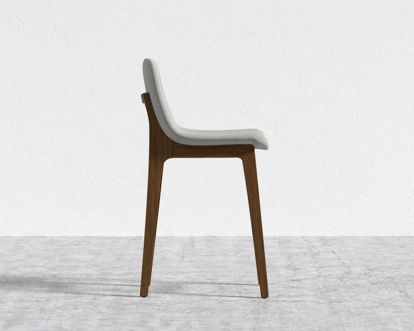 Aubrey Counter Stool - Walnut Stain, Performance Linen - Dove