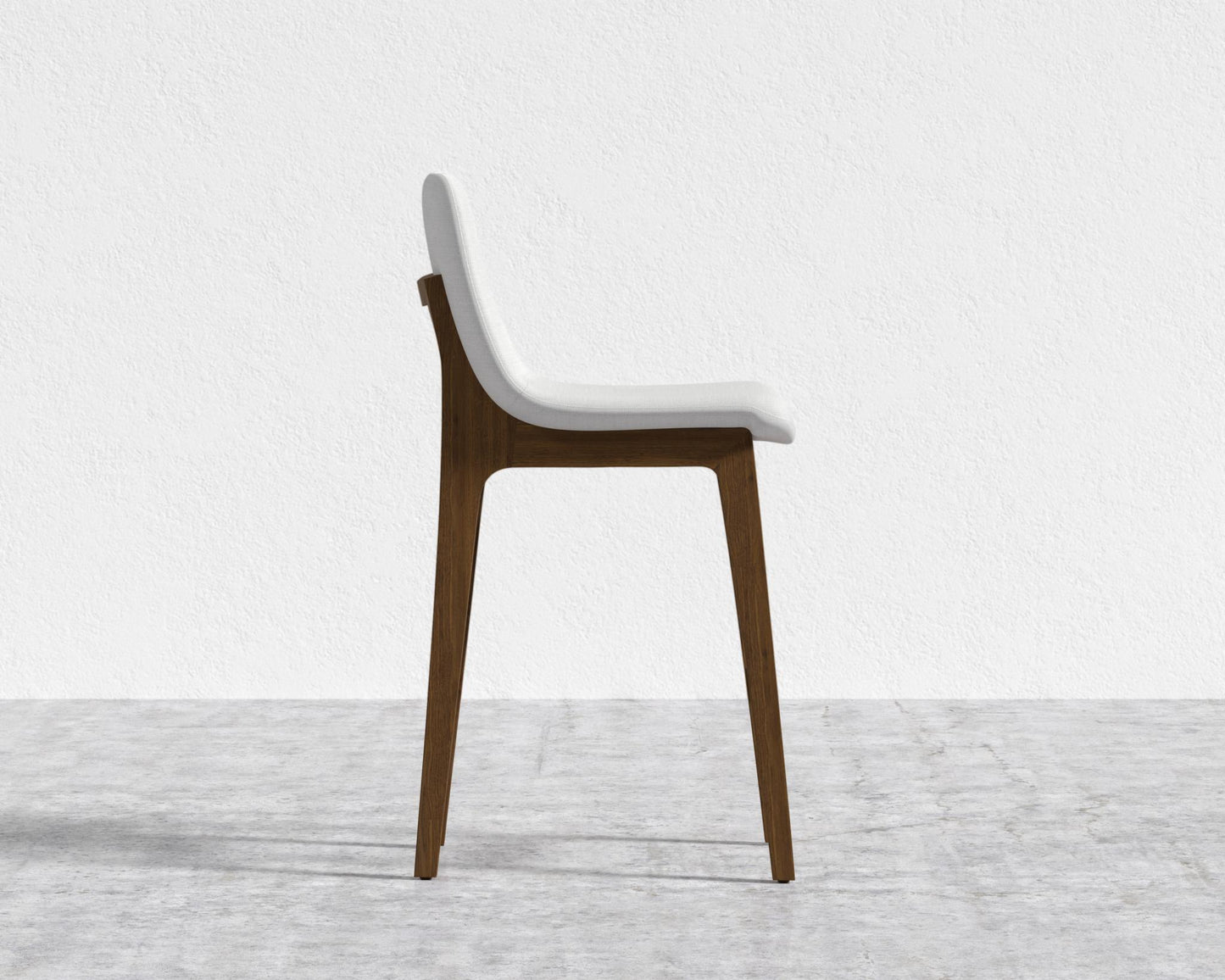 Aubrey Counter Stool - Walnut Stain, Performance Linen - Swan