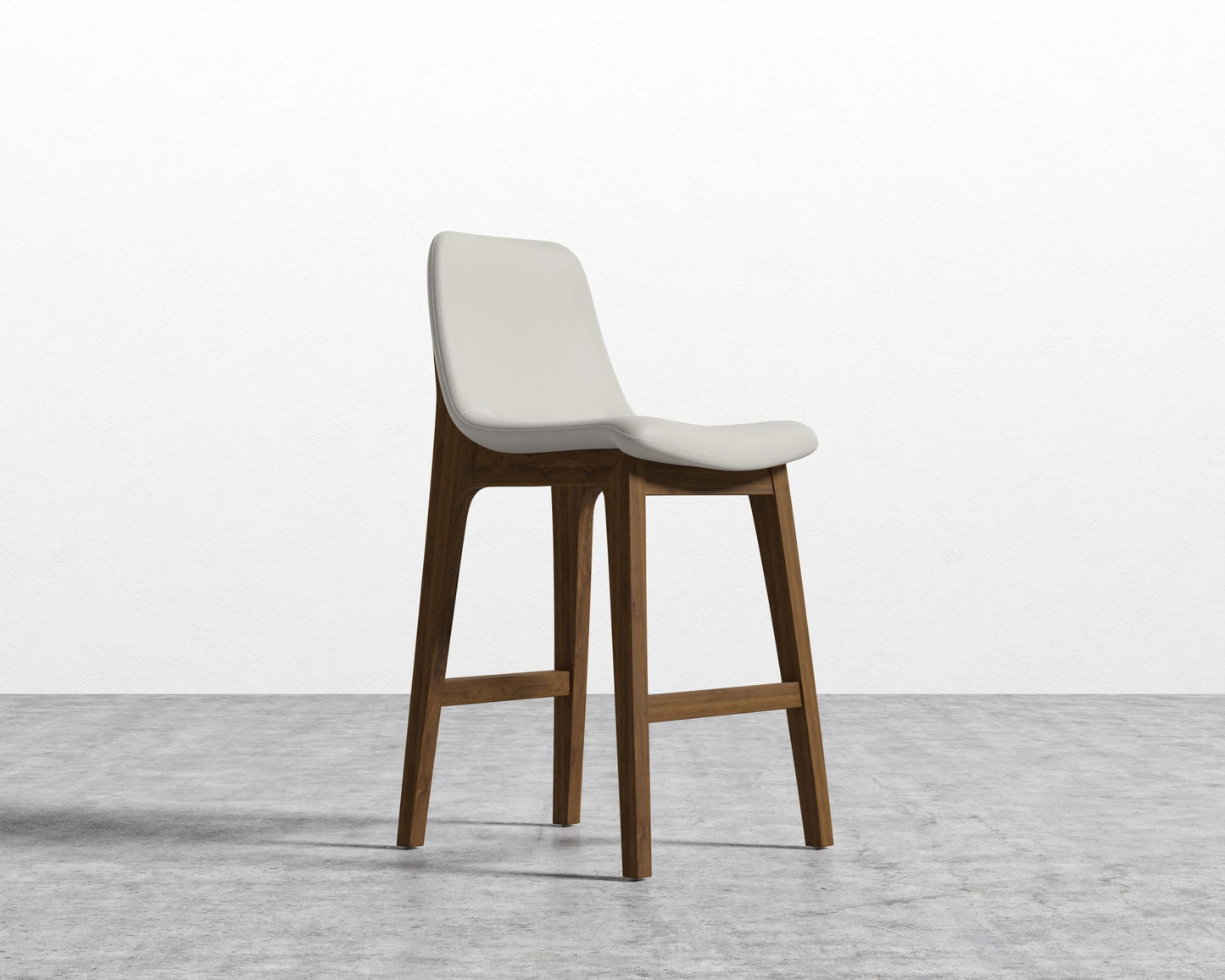 Aubrey Counter Stool - Natural, Microfiber Leather - Trento Taupe