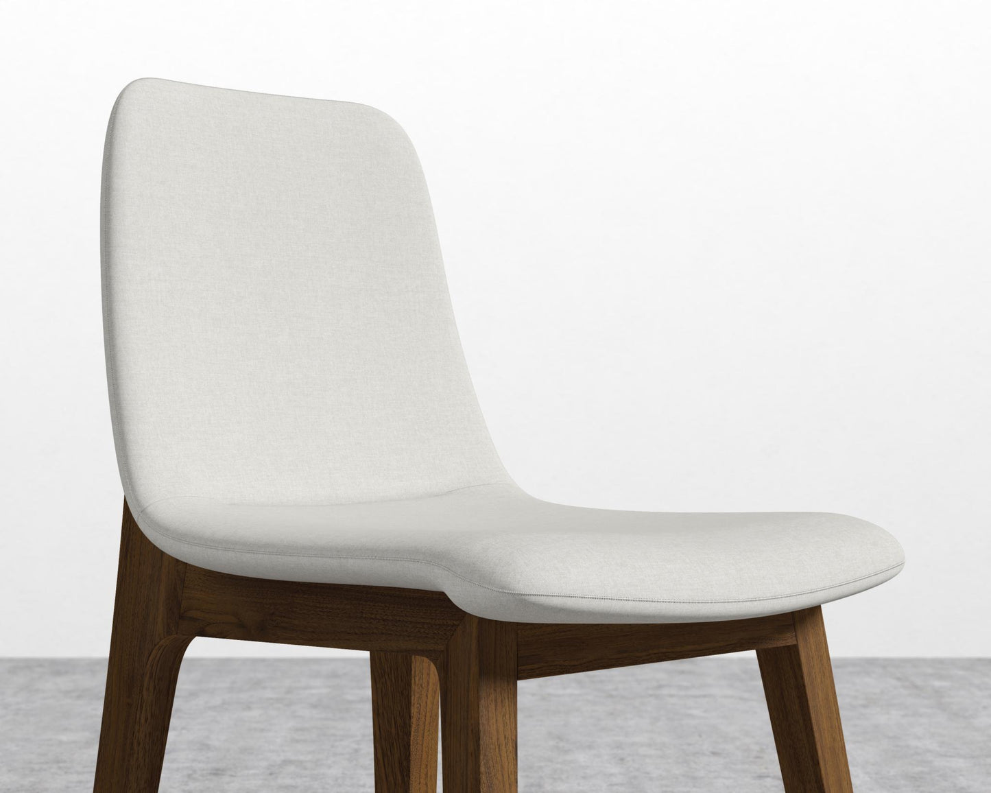 Aubrey Side Chair - Walnut Stain, Modern Felt - Alesund