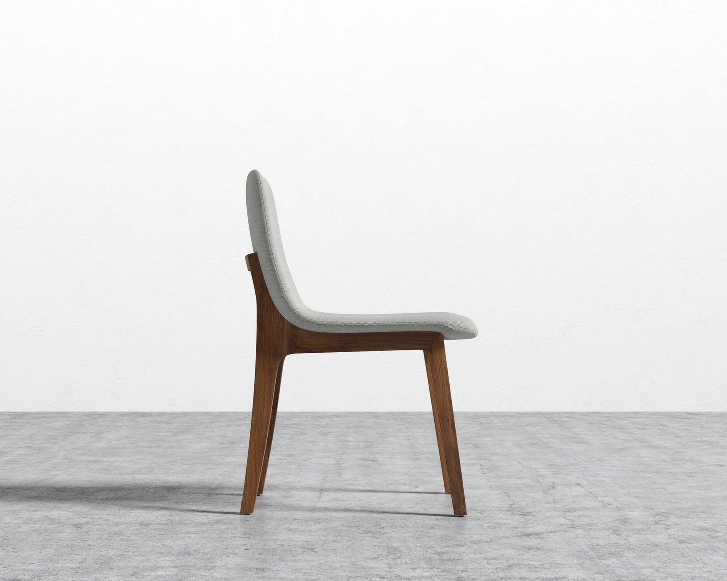 Aubrey Side Chair - Walnut Stain, Performance Linen - Dove