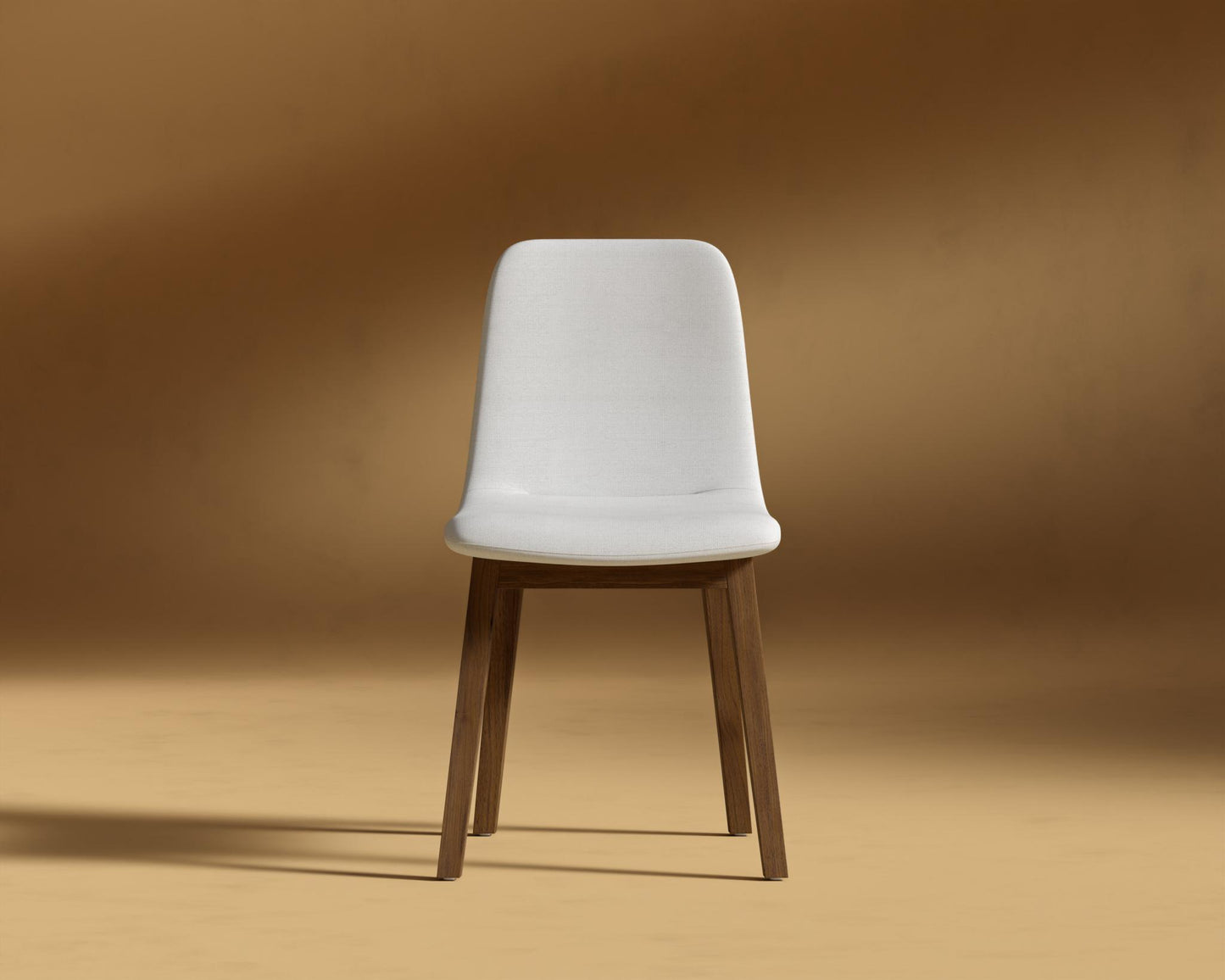 Aubrey Side Chair - Walnut Stain, Performance Linen - Swan