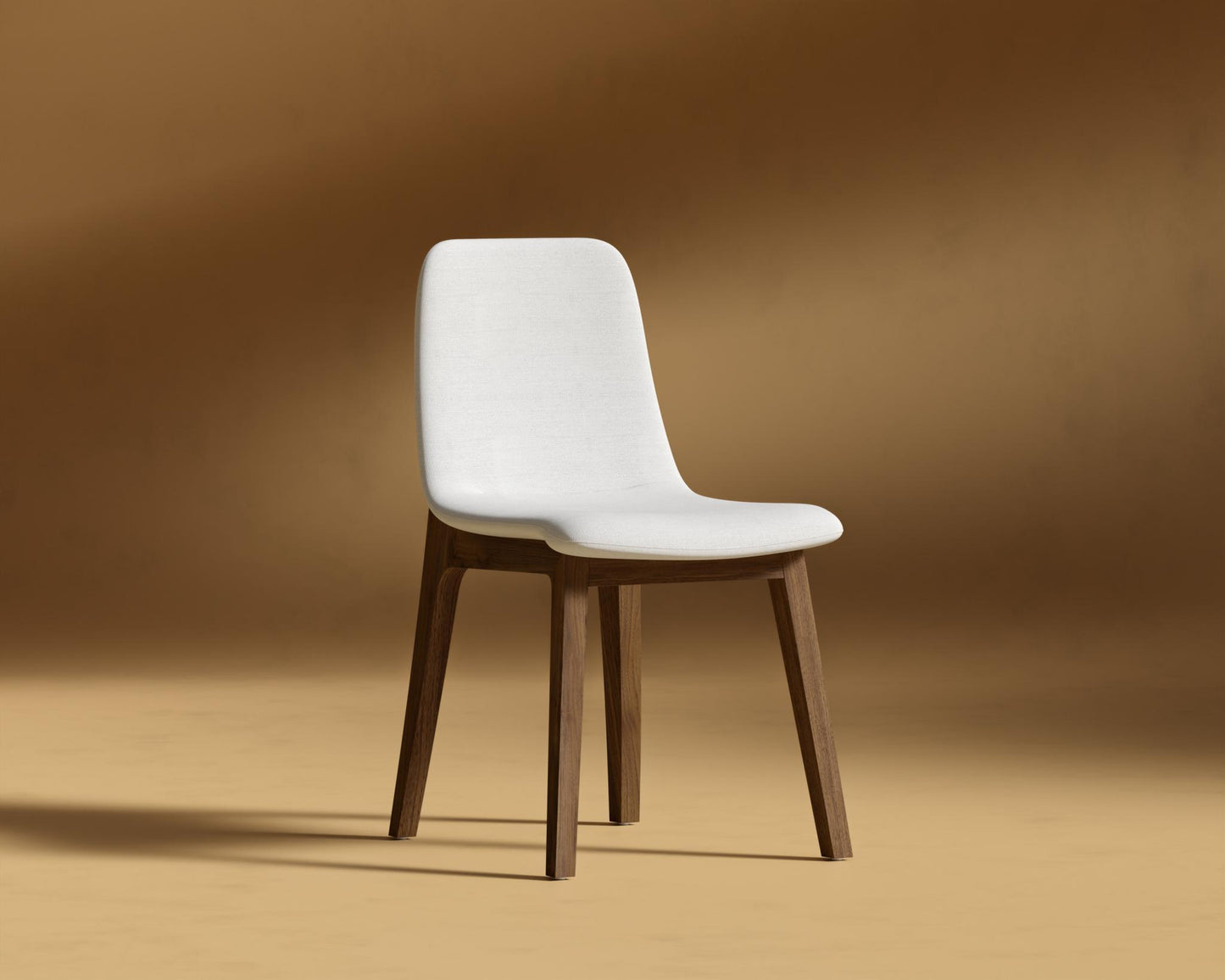 Aubrey Side Chair - Walnut Stain, Performance Linen - Swan