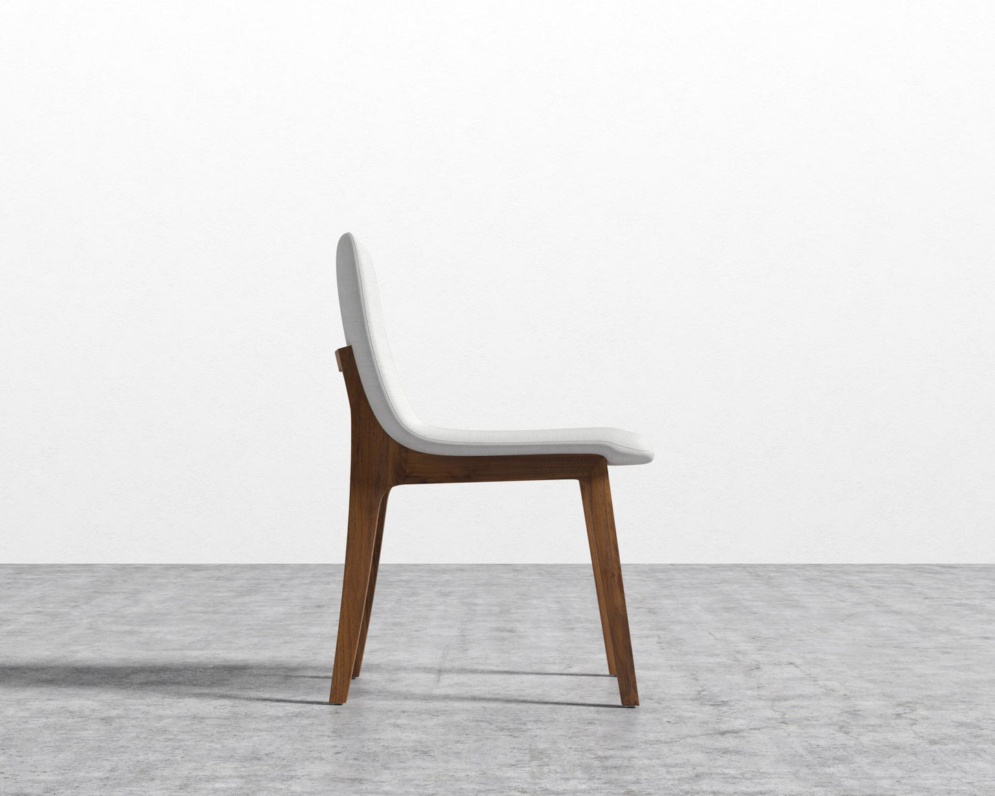Aubrey Side Chair - Walnut Stain, Performance Linen - Swan