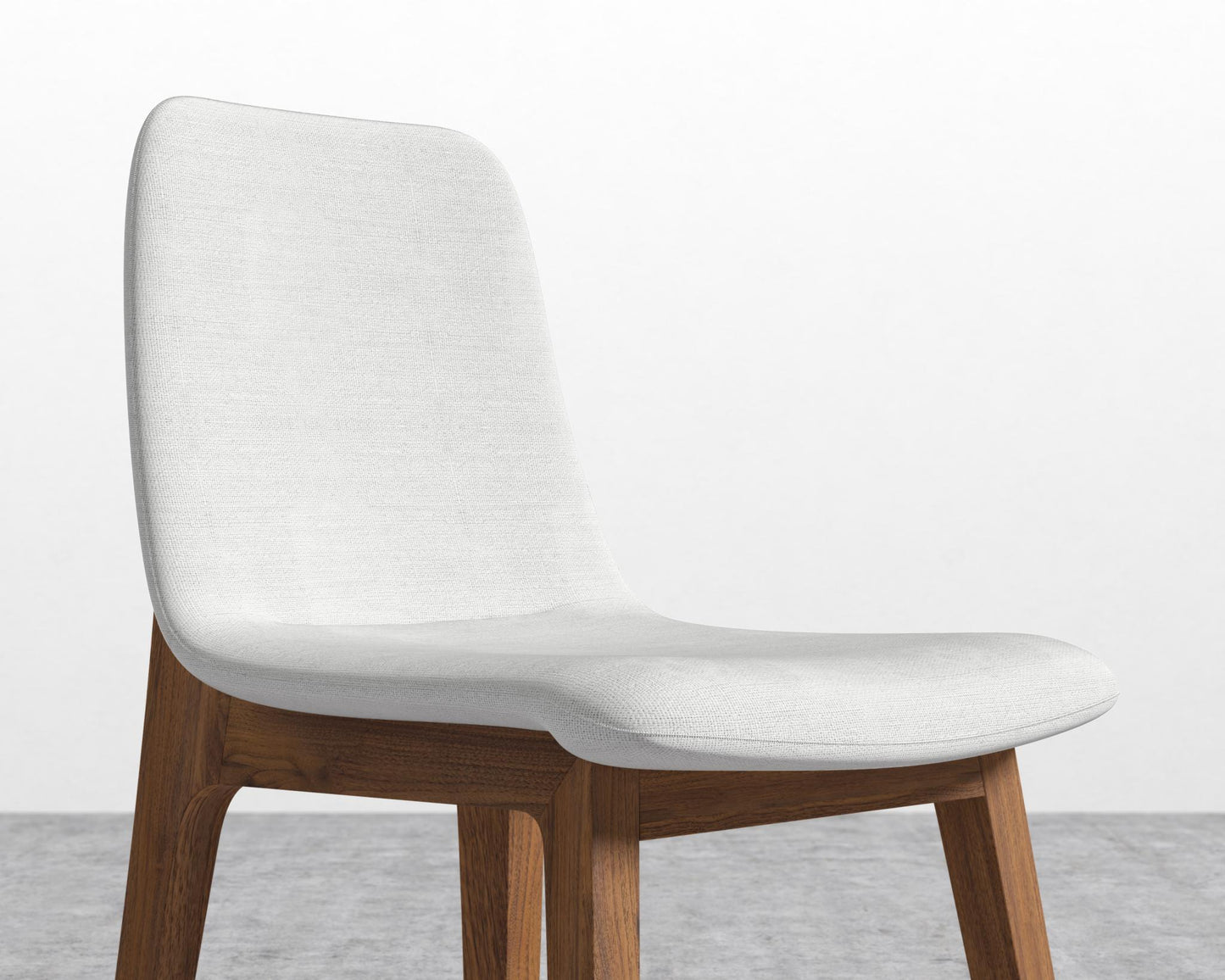 Aubrey Side Chair - Walnut Stain, Performance Linen - Swan
