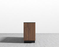 Augustus Sideboard - Black Marble, Walnut Veneer