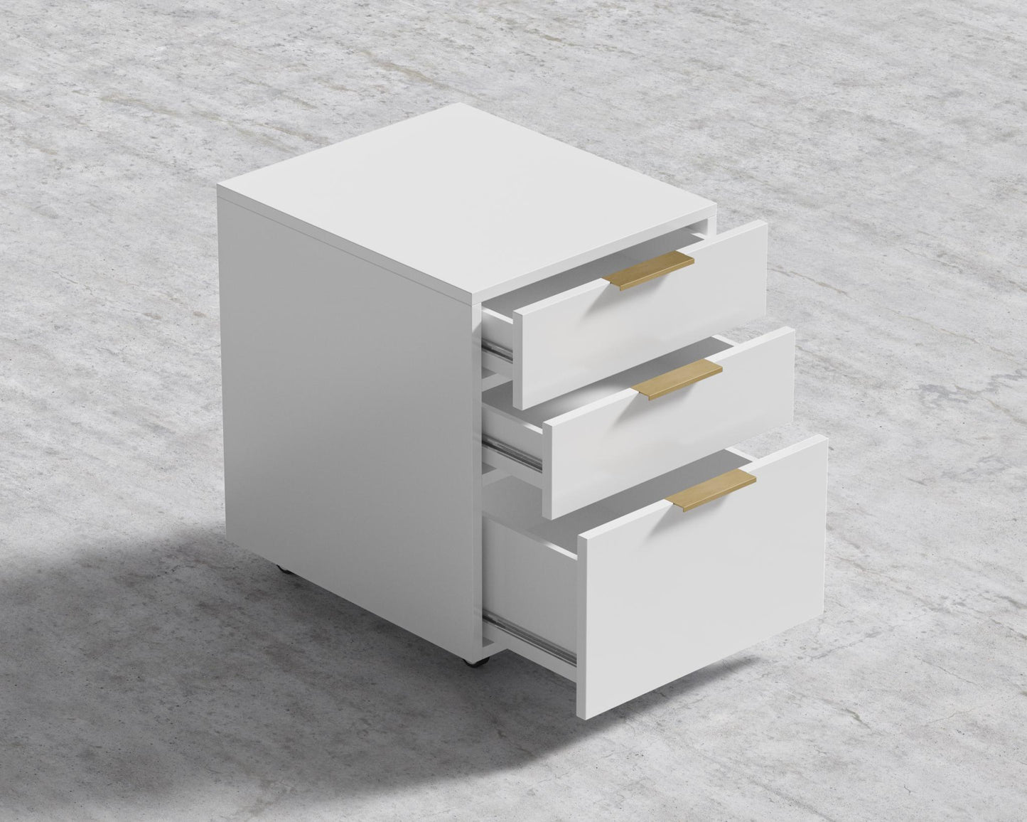 Augustus Storage Unit - Glossy White Lacquer