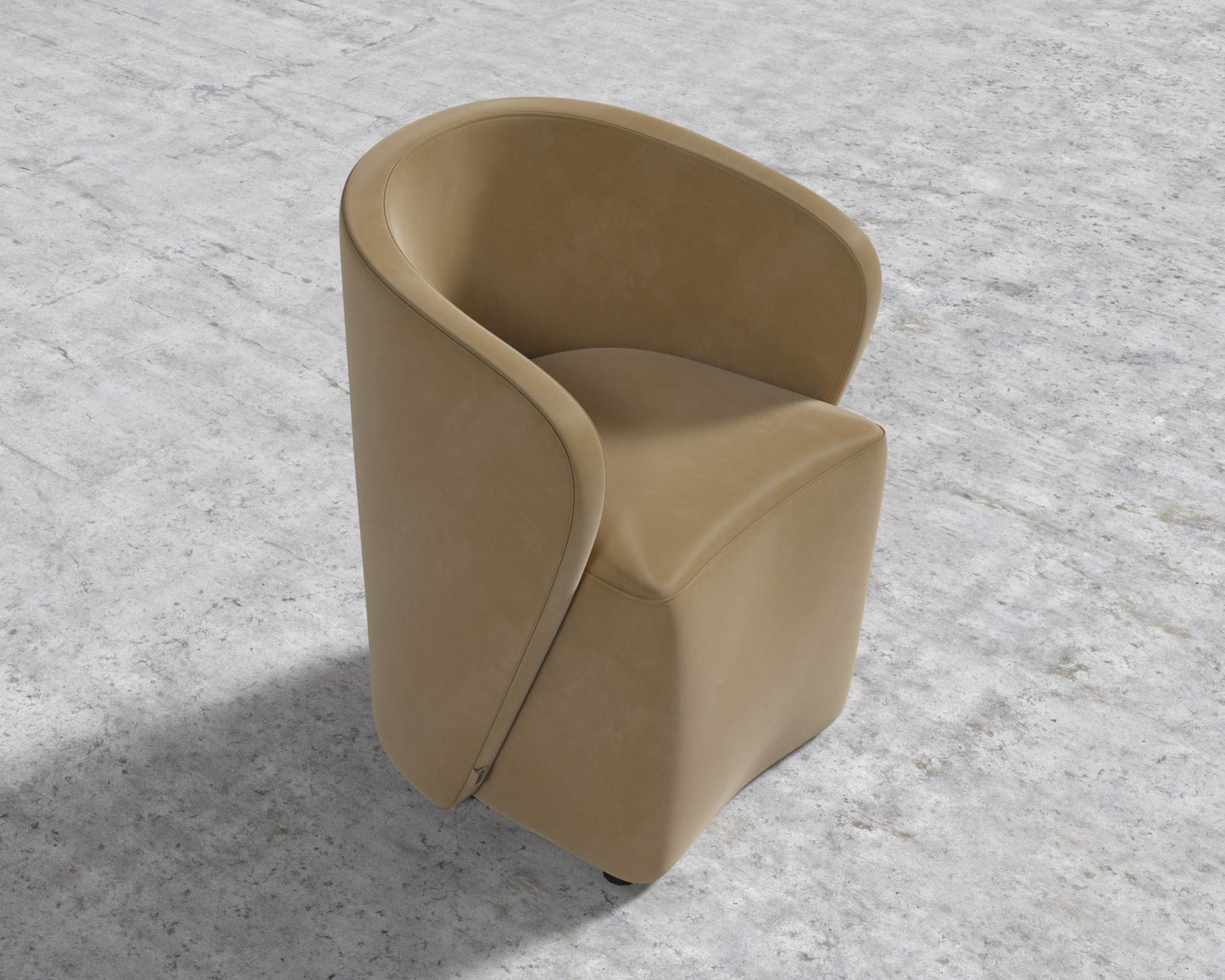 Aulus Dining Chair - Plush Velvet - Dune