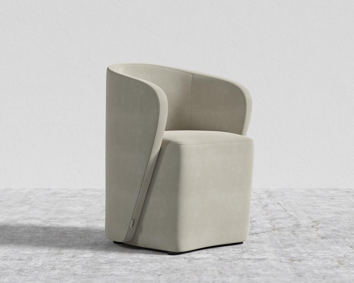 Aulus Dining Chair - Plush Velvet - Oat