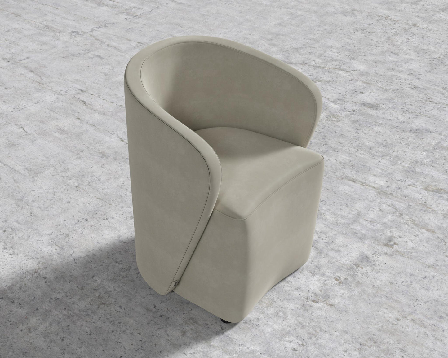 Aulus Dining Chair - Plush Velvet - Oat