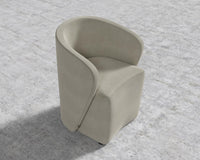 Aulus Dining Chair - Plush Velvet - Oat