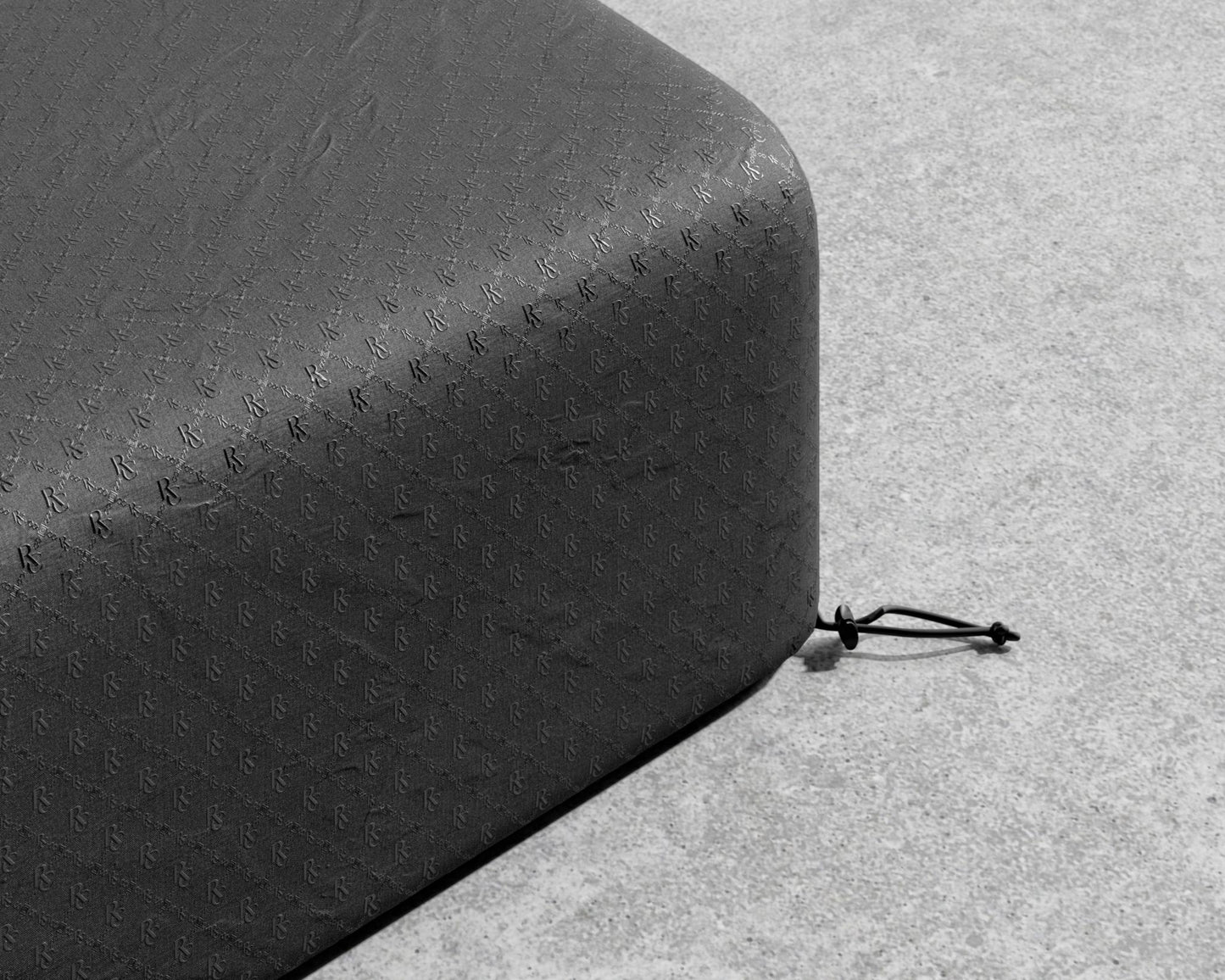 Bali Outdoor Ottoman Cover - Outdoor Cover - Black
