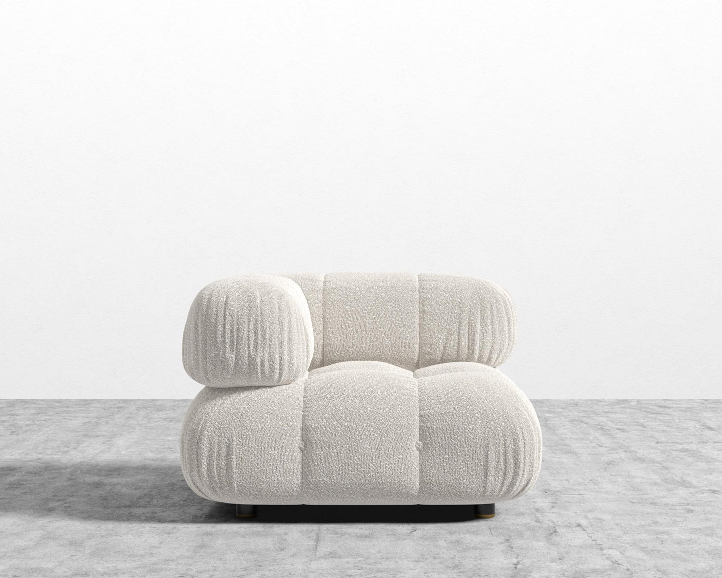 Belia Corner - Chatou Bouclé - Pearl