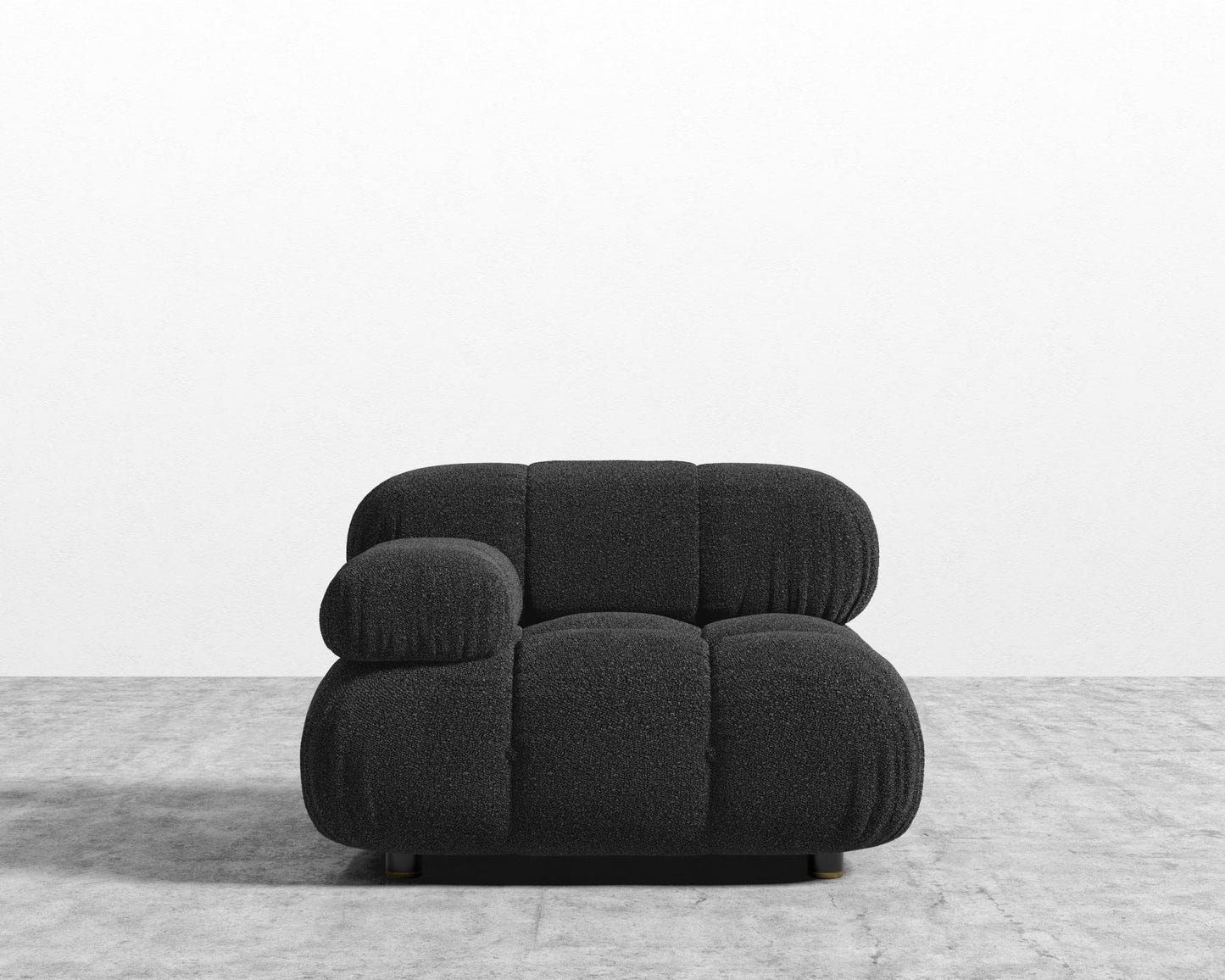 Belia Left Arm - Chatou Bouclé - Caviar