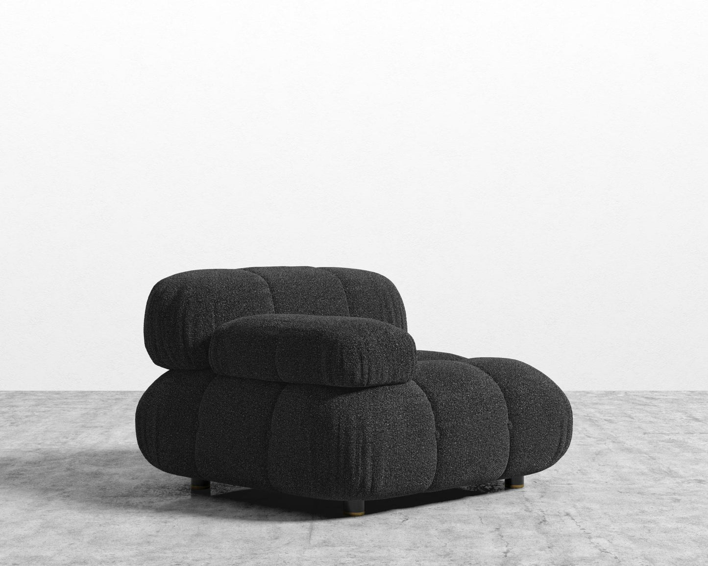 Belia Left Arm - Chatou Bouclé - Caviar