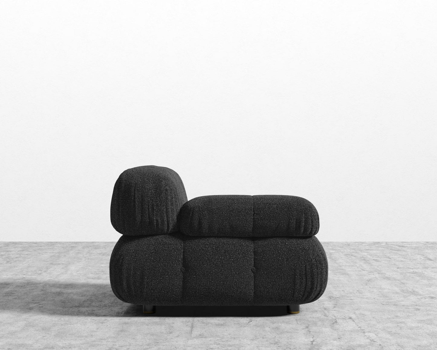 Belia Left Arm - Chatou Bouclé - Caviar