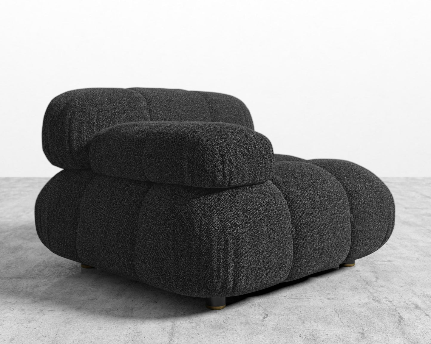 Belia Left Arm - Chatou Bouclé - Caviar