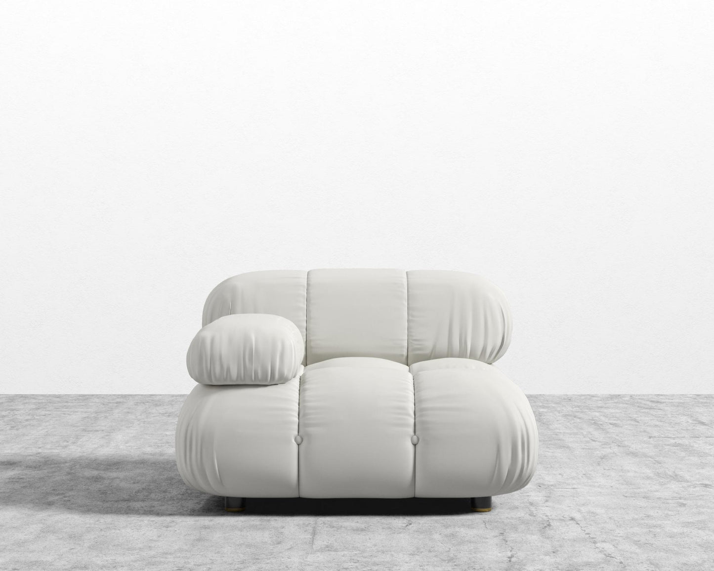 Belia Left Arm - Microfiber Leather - Trento Eggshell