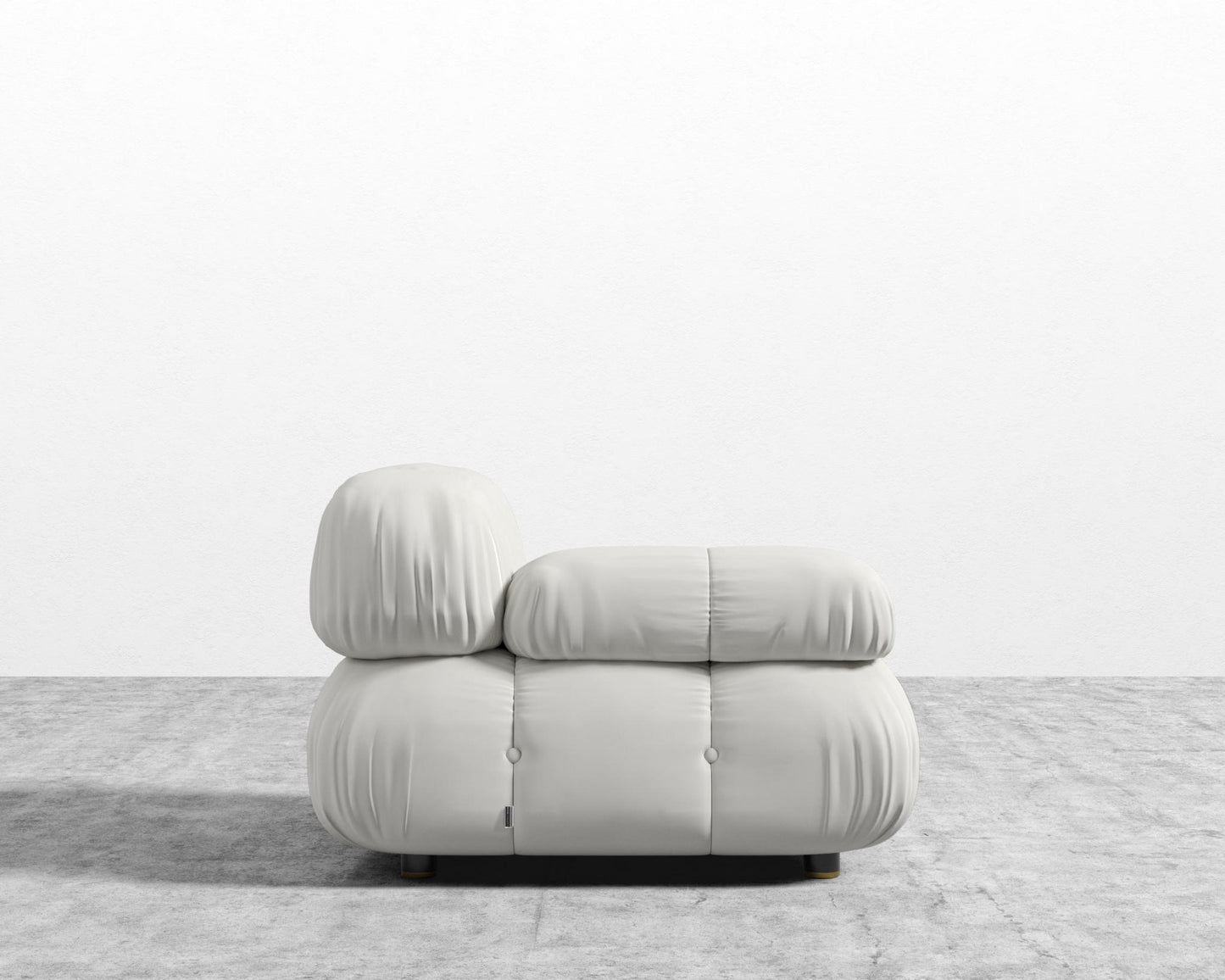 Belia Left Arm - Microfiber Leather - Trento Eggshell