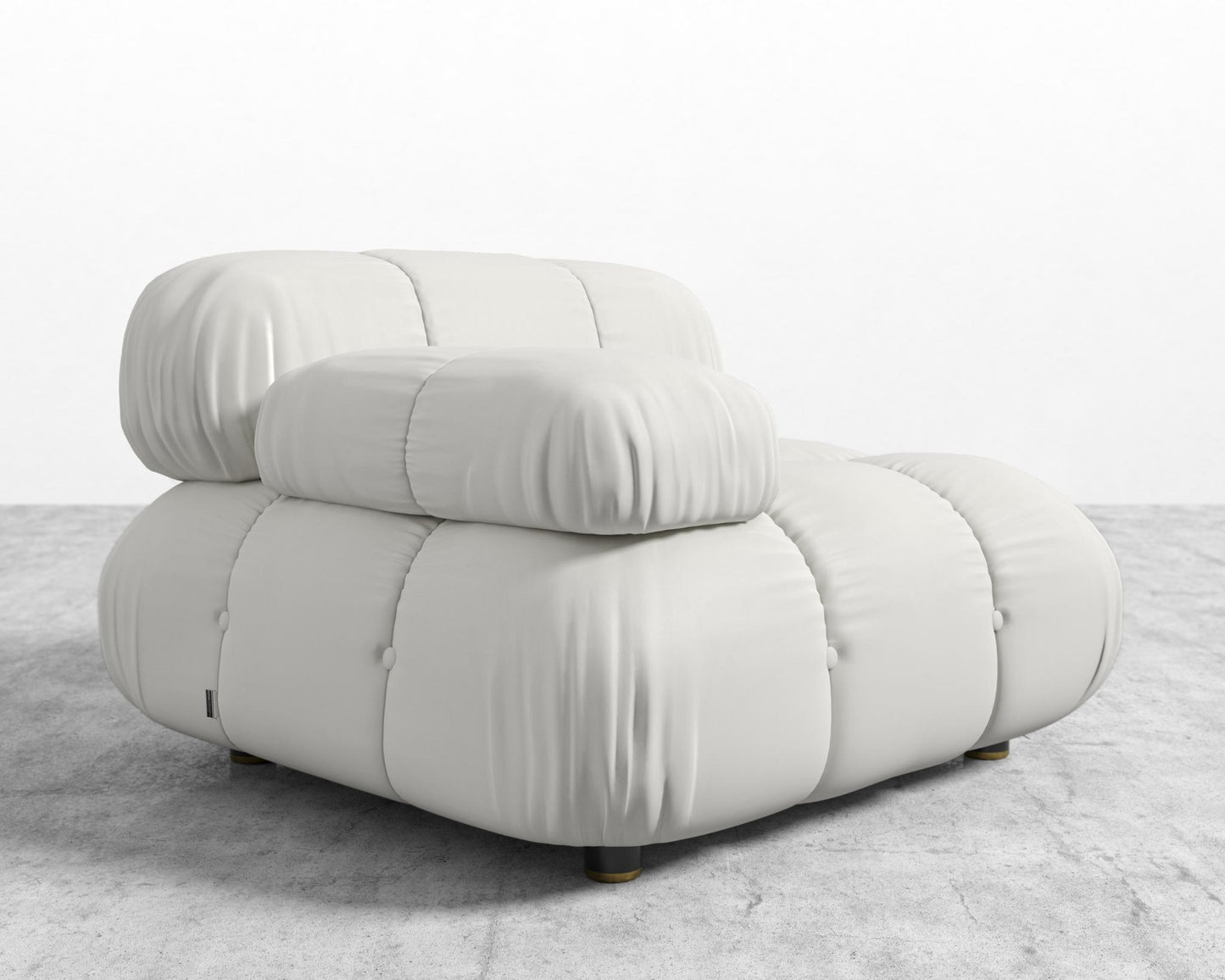 Belia Left Arm - Microfiber Leather - Trento Eggshell