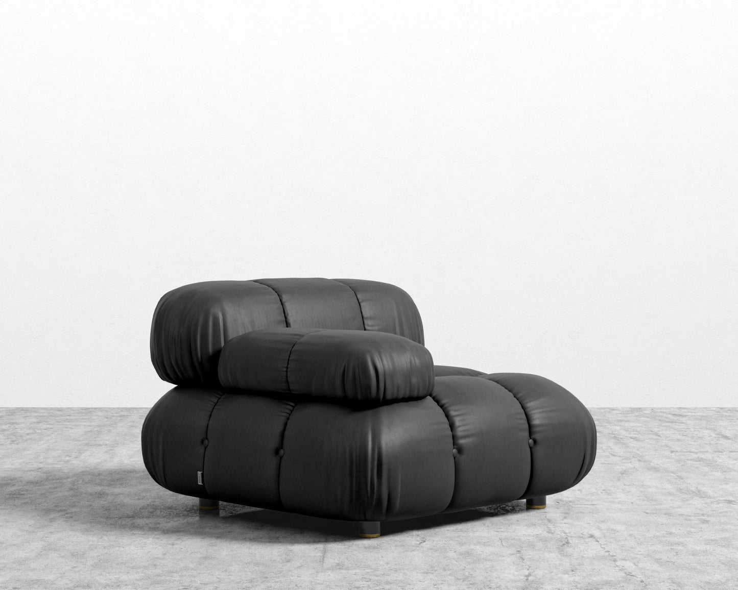 Belia Left Arm - Microfiber Leather - Trento Jet Black