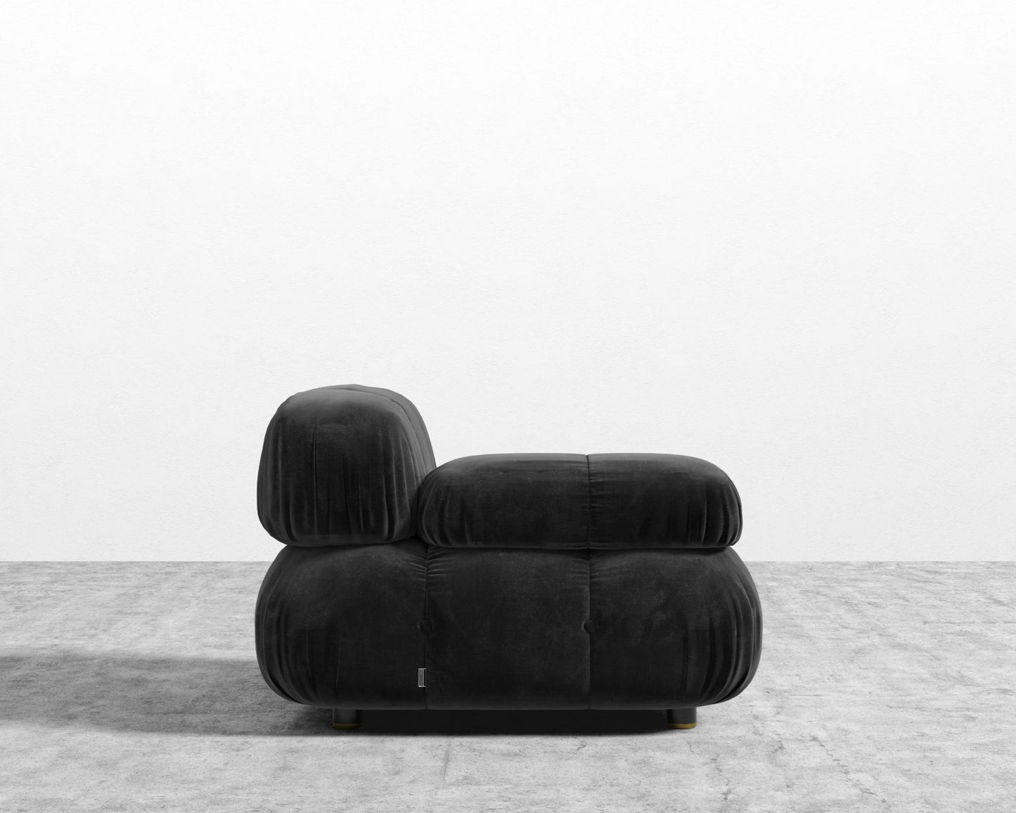 Belia Left Arm - Plush Velvet - Black