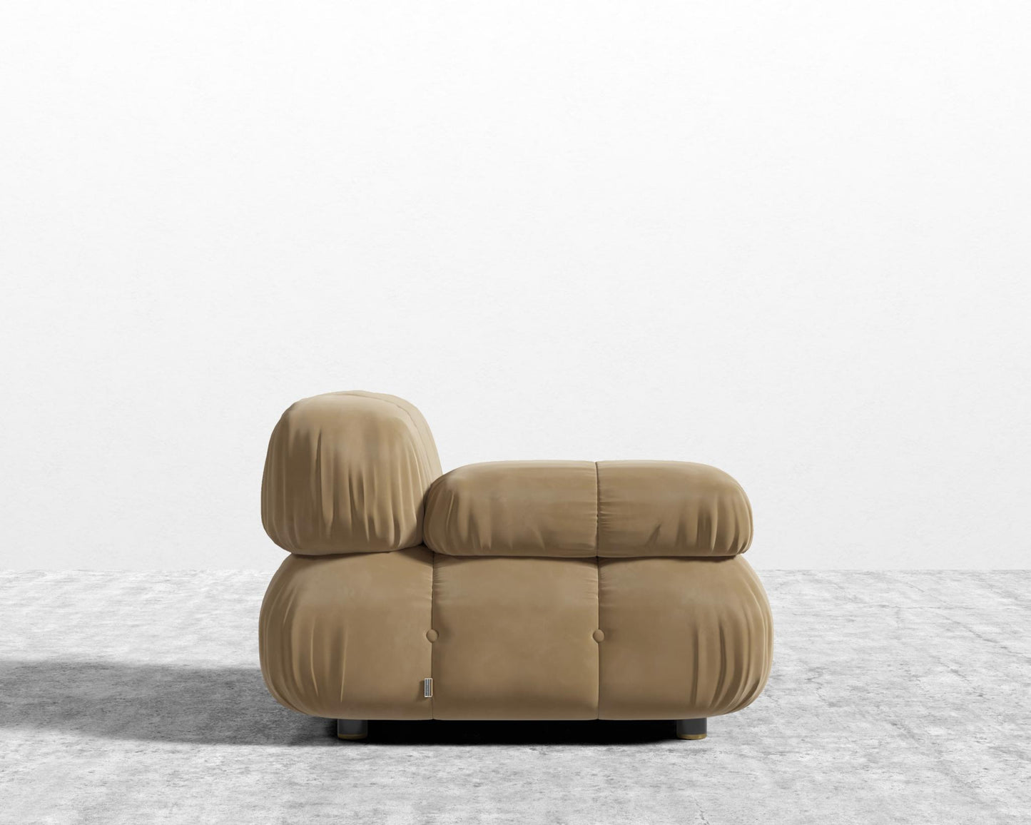 Belia Left Arm - Plush Velvet - Dune