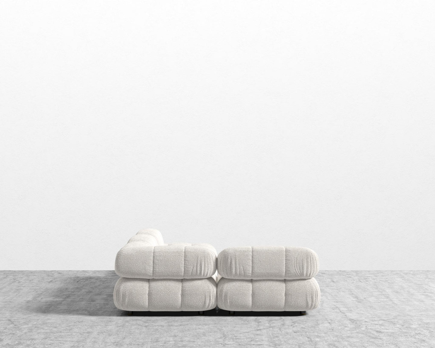 Belia Modular Sectional - Chatou Bouclé - Pearl