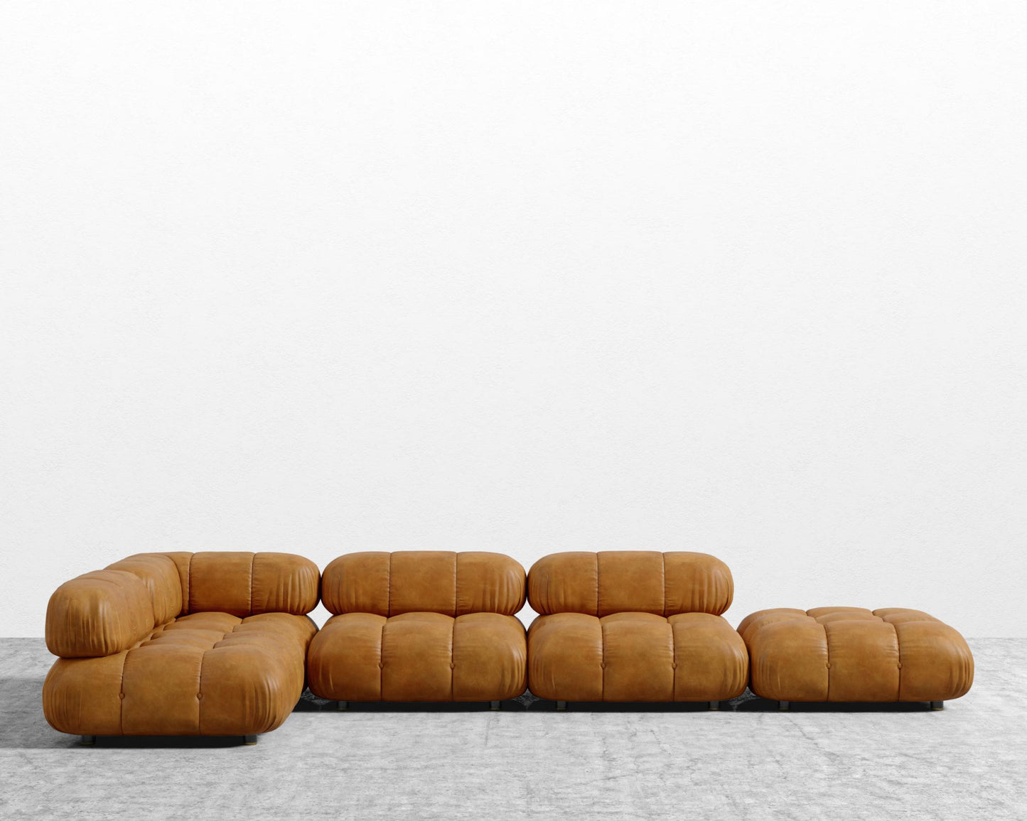 Belia Modular Sectional - Microfiber Leather - Trento Morocco