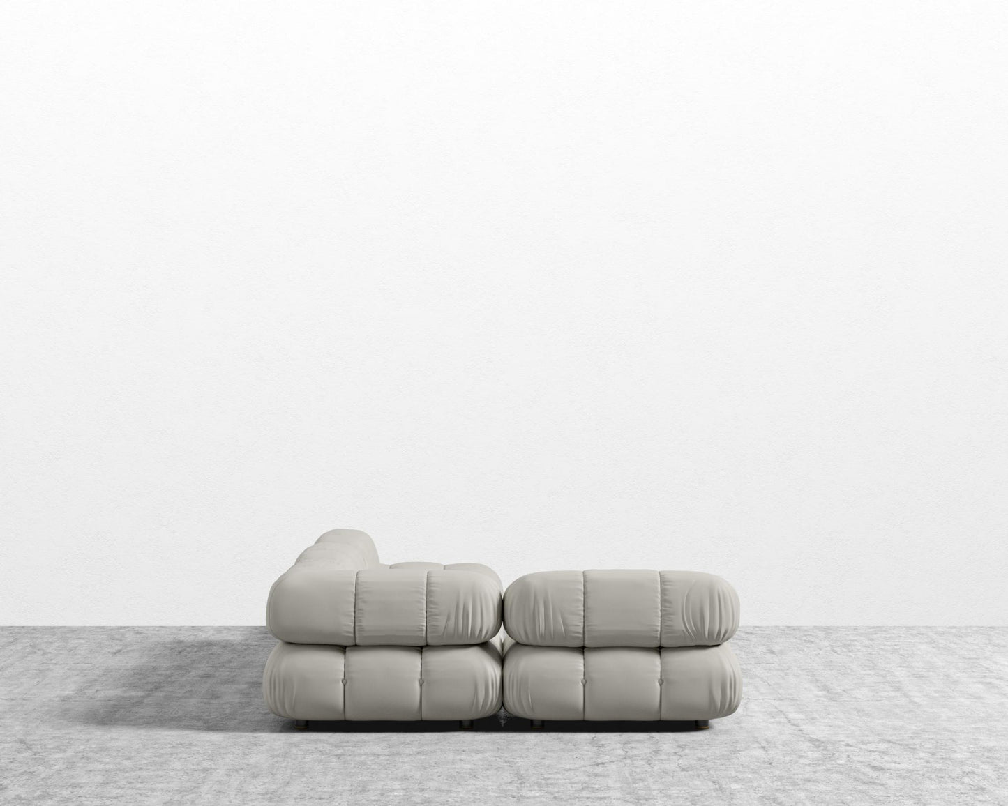 Belia Modular Sectional - Microfiber Leather - Trento Taupe