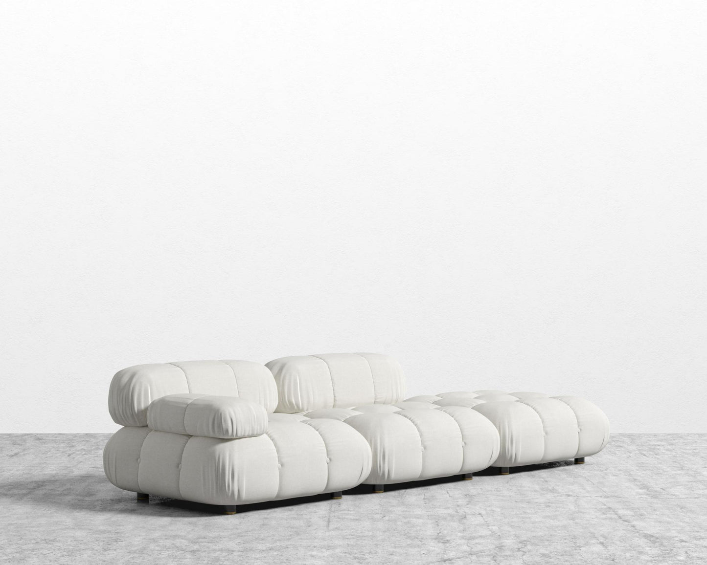 Belia Open End Sofa - Open Left, Modern Felt - Alesund