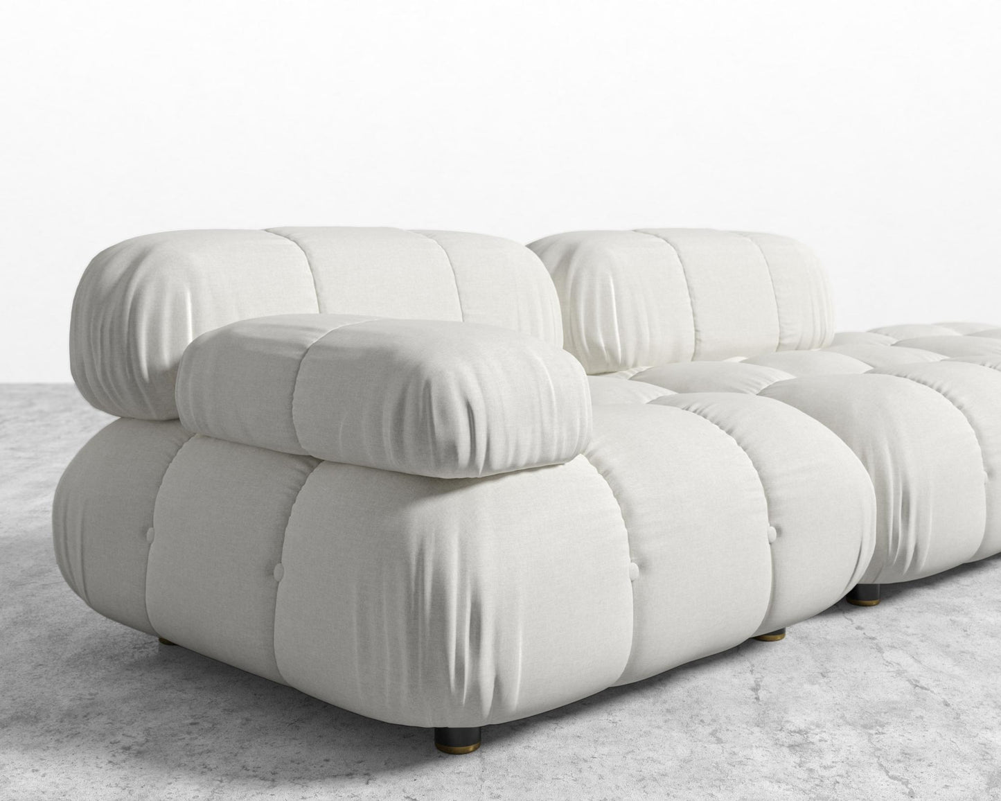 Belia Open End Sofa - Open Left, Modern Felt - Alesund